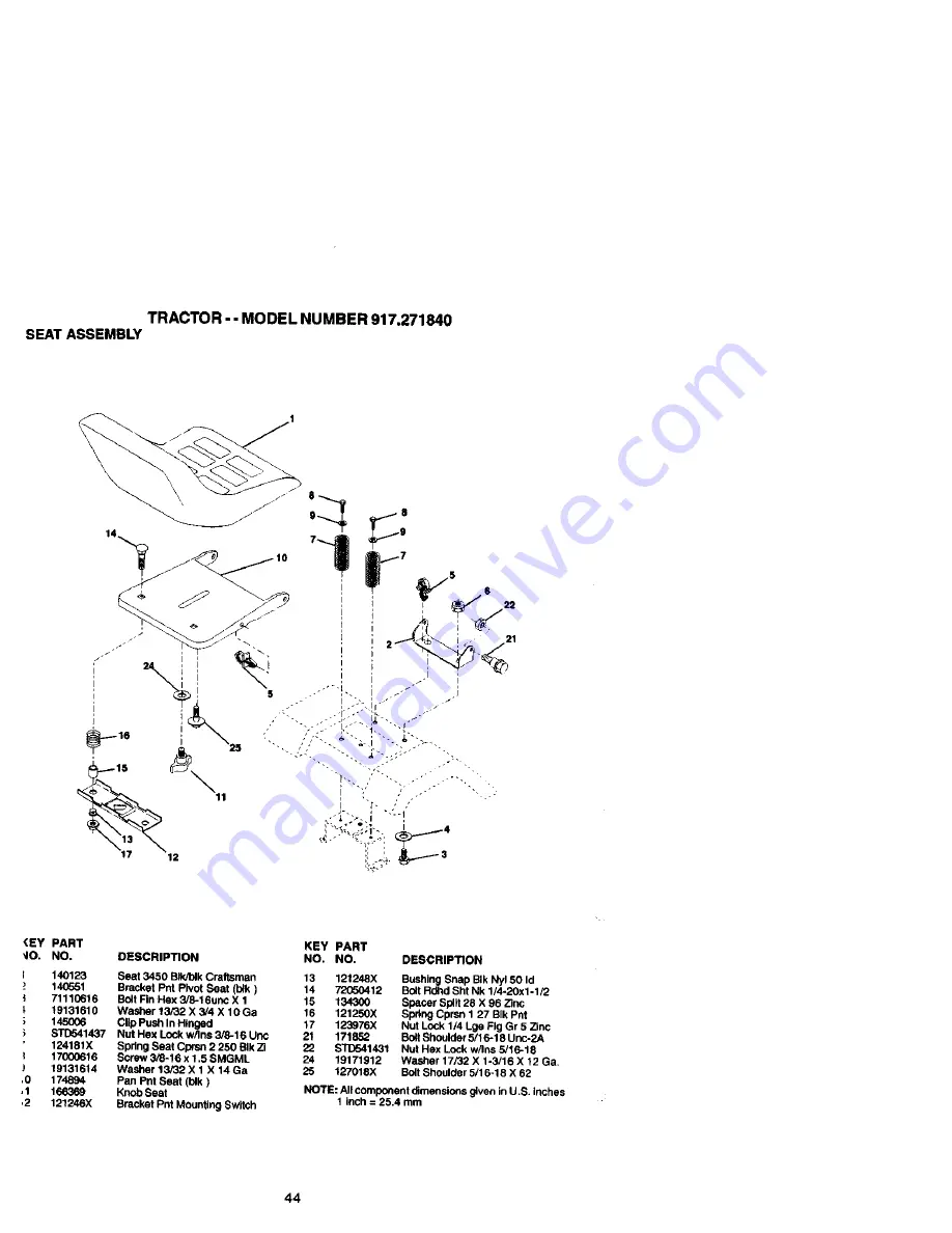 Craftsman 917.27184 Owner'S Manual Download Page 44