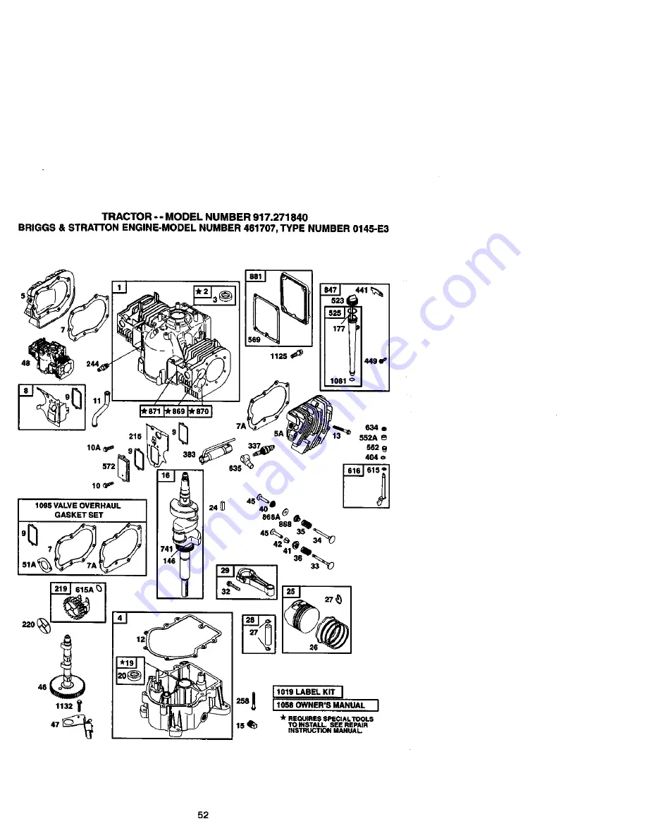 Craftsman 917.27184 Скачать руководство пользователя страница 52