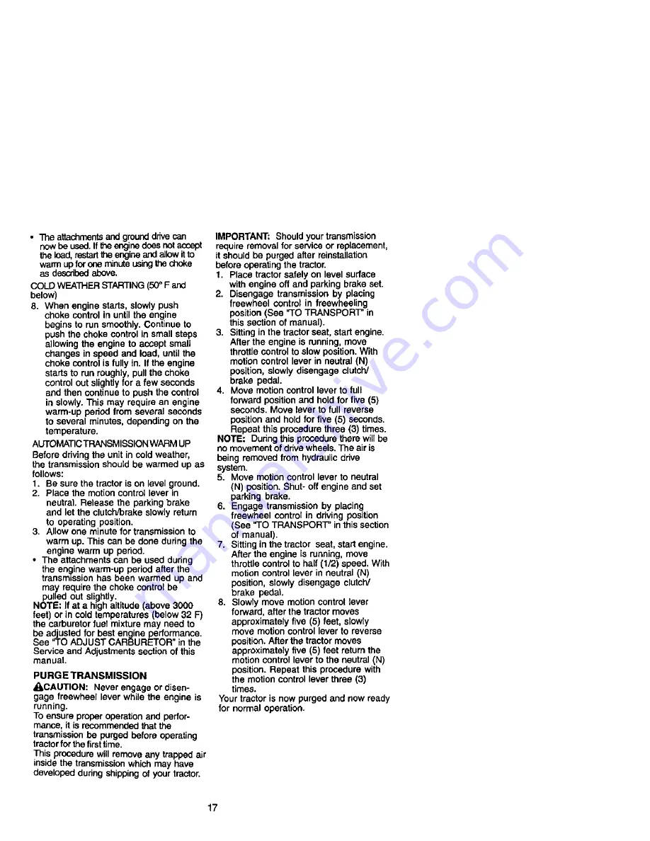 Craftsman 917.271842 Owner'S Manual Download Page 17