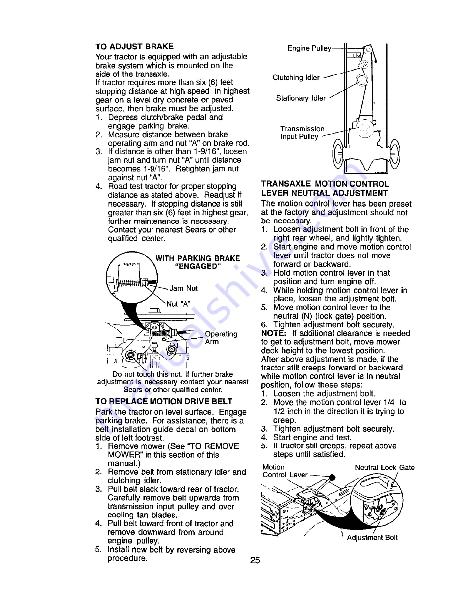 Craftsman 917.271843 Owner'S Manual Download Page 25