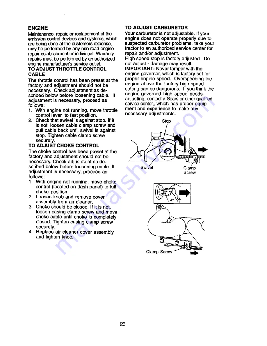 Craftsman 917.271851 Owner'S Manual Download Page 26