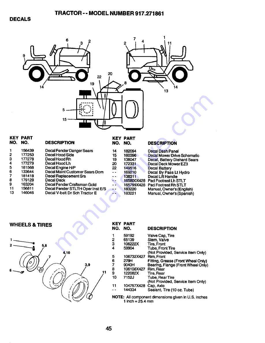 Craftsman 917.271861 Owner'S Manual Download Page 45