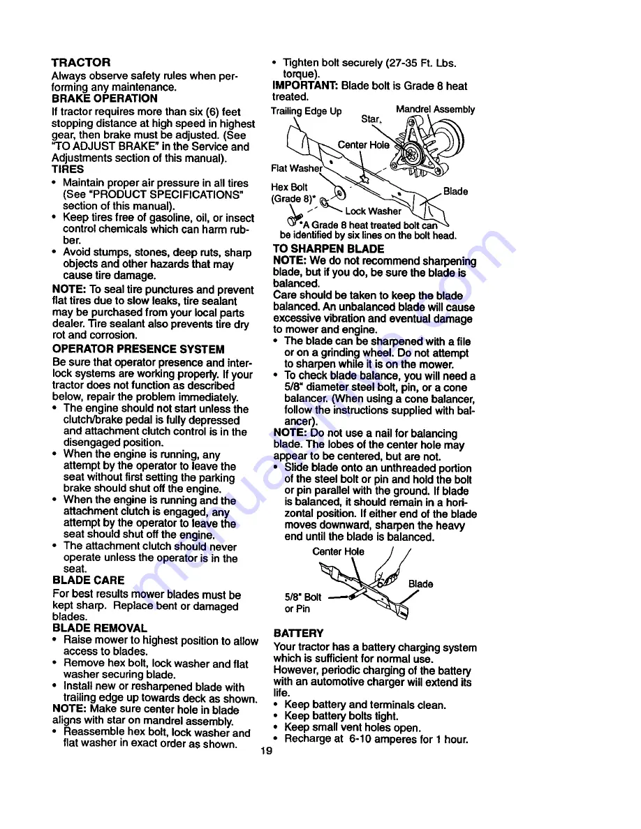 Craftsman 917.272030 Owner'S Manual Download Page 19