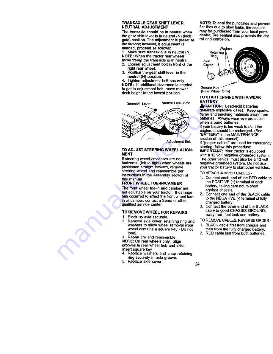 Craftsman 917.272053 Owner'S Manual Download Page 24