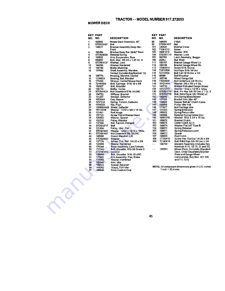 Craftsman 917.272053 Owner'S Manual Download Page 45