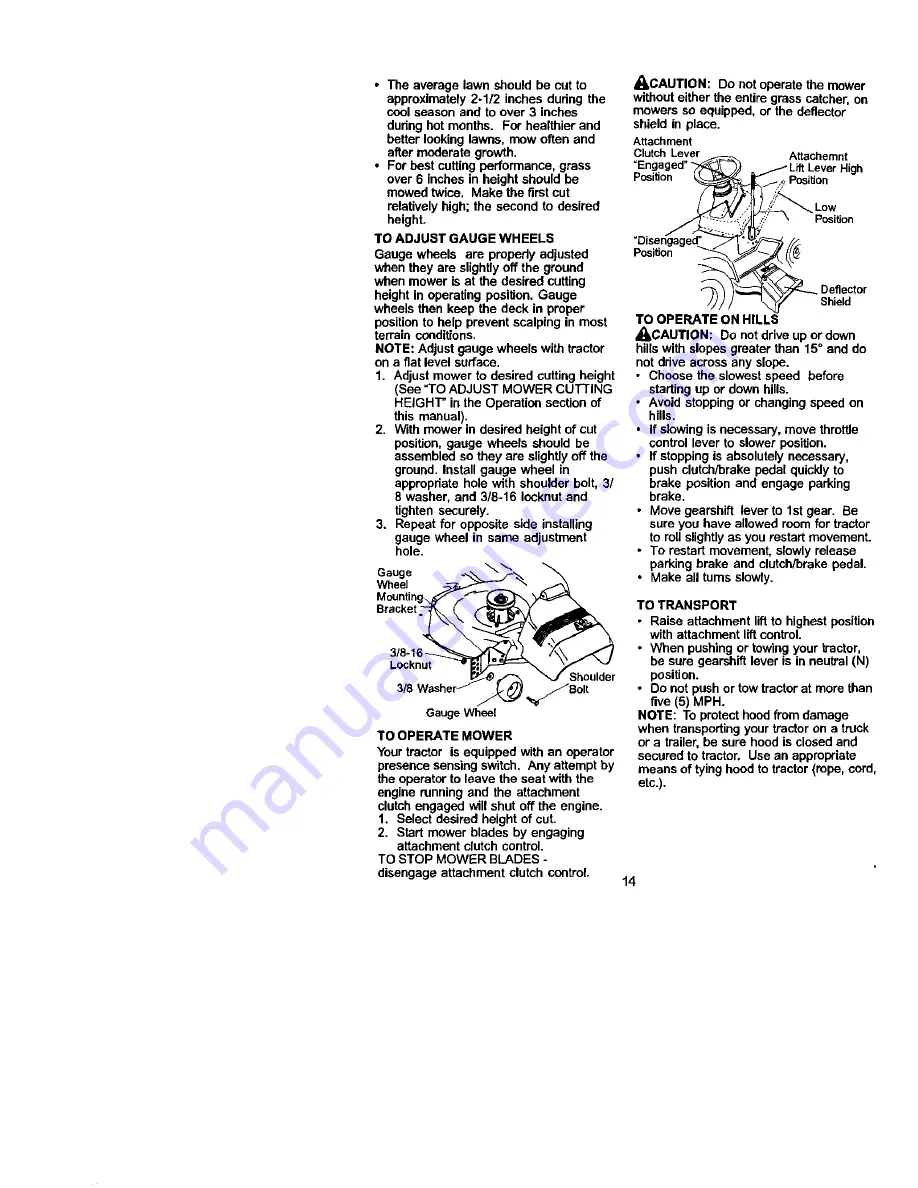 Craftsman 917.272054 Owner'S Manual Download Page 14