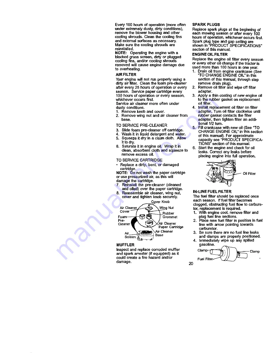 Craftsman 917.272054 Owner'S Manual Download Page 20