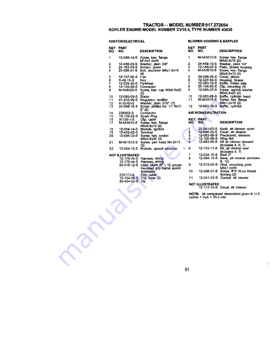 Craftsman 917.272054 Owner'S Manual Download Page 51