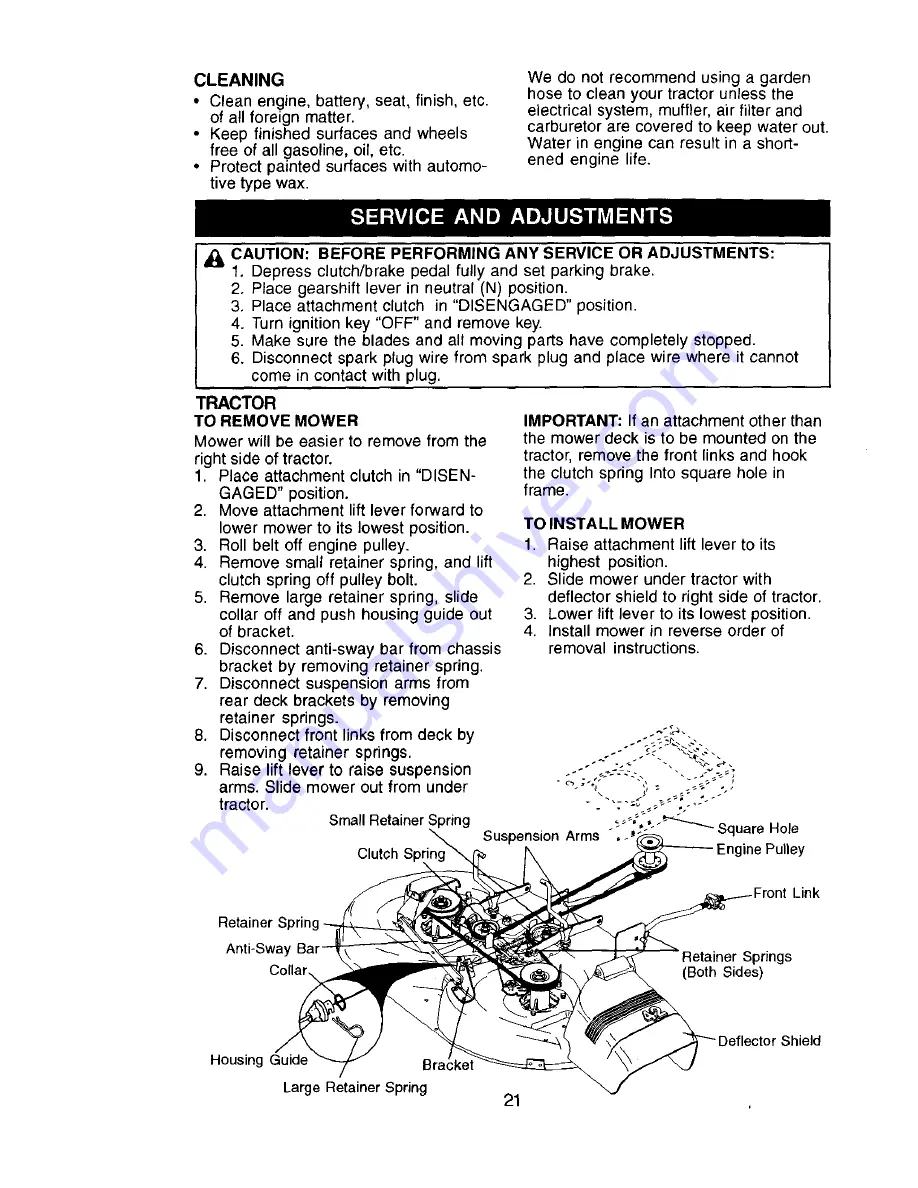 Craftsman 917.272057 Owner'S Manual Download Page 21