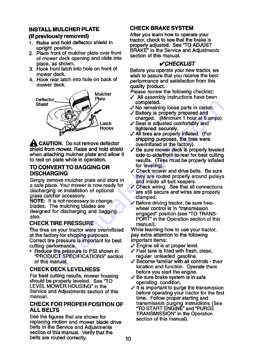 Craftsman 917.2720601 Owner'S Manual Download Page 10