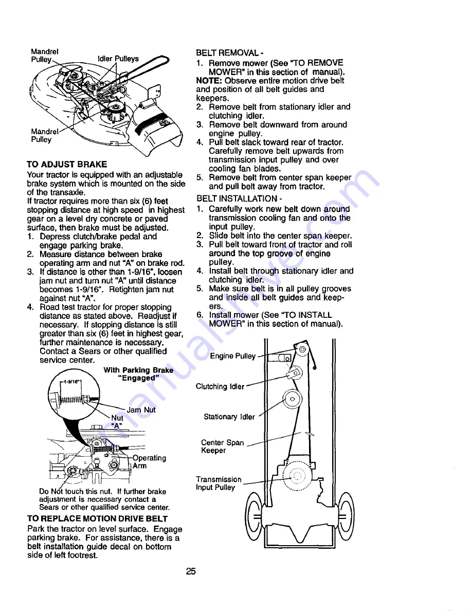 Craftsman 917.2720601 Owner'S Manual Download Page 25