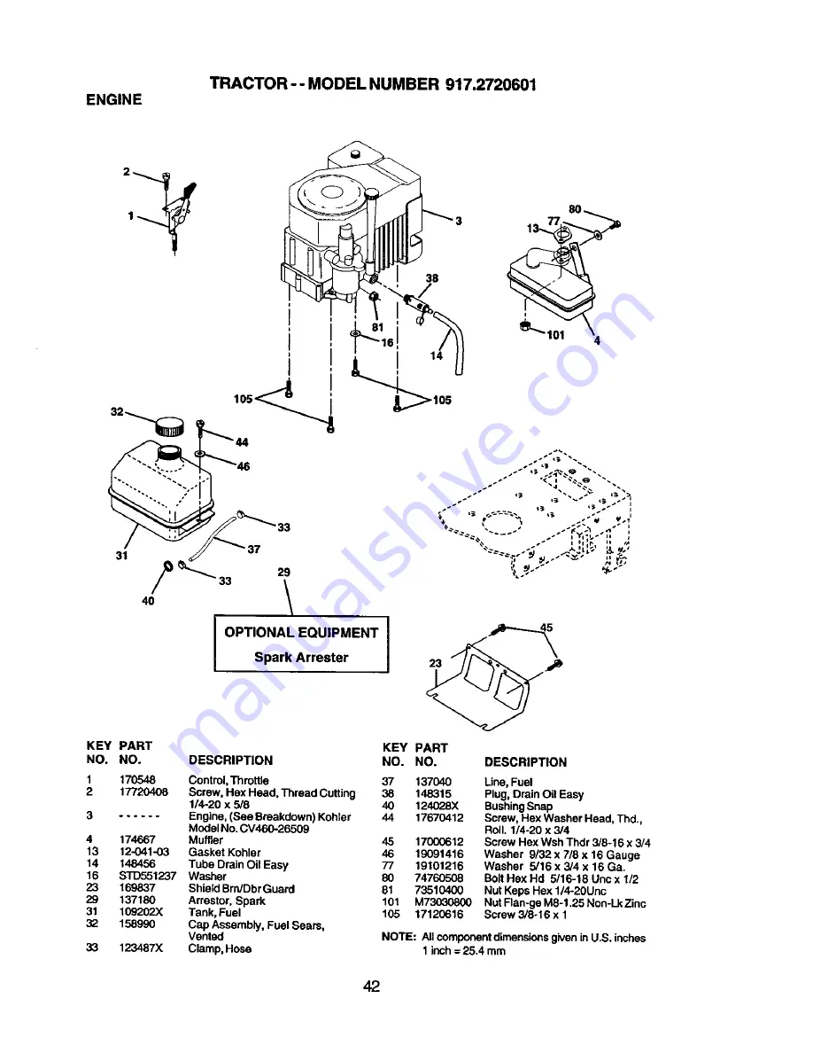 Craftsman 917.2720601 Скачать руководство пользователя страница 42