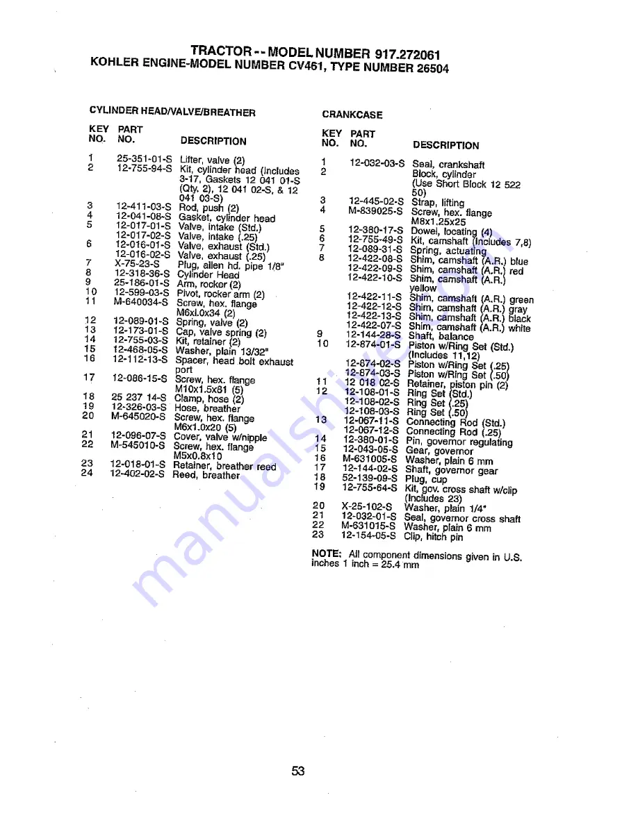 Craftsman 917.272061 Owner'S Manual Download Page 53