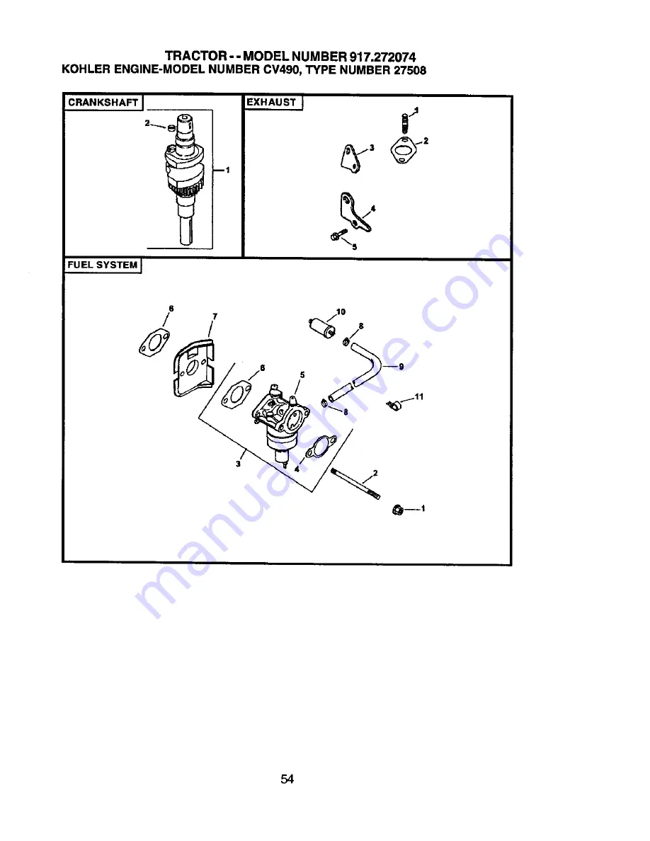 Craftsman 917.272074 Owner'S Manual Download Page 54