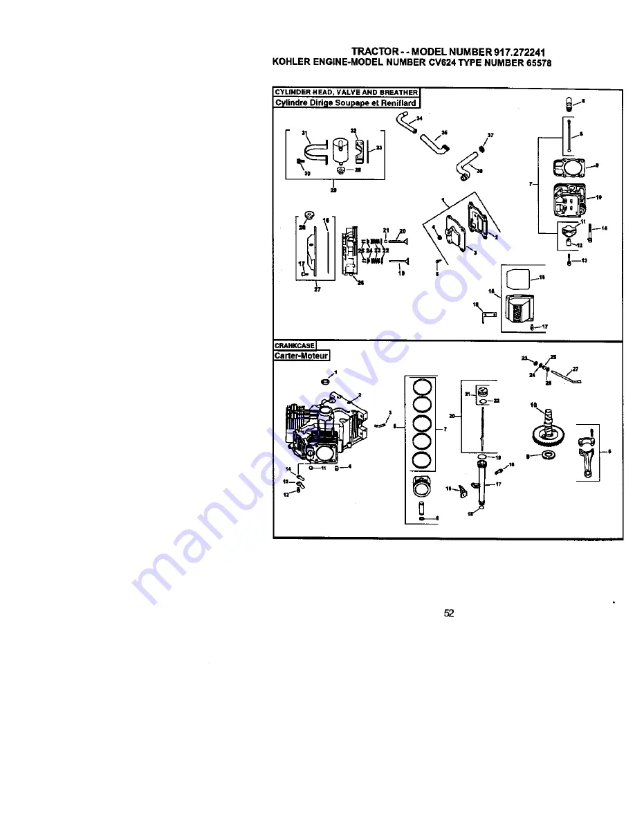 Craftsman 917.272241 Скачать руководство пользователя страница 52