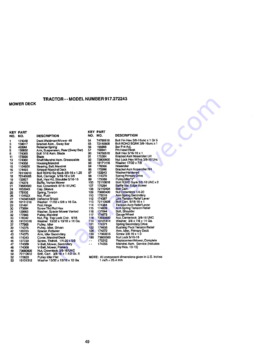 Craftsman 917.272243 Owner'S Manual Download Page 49