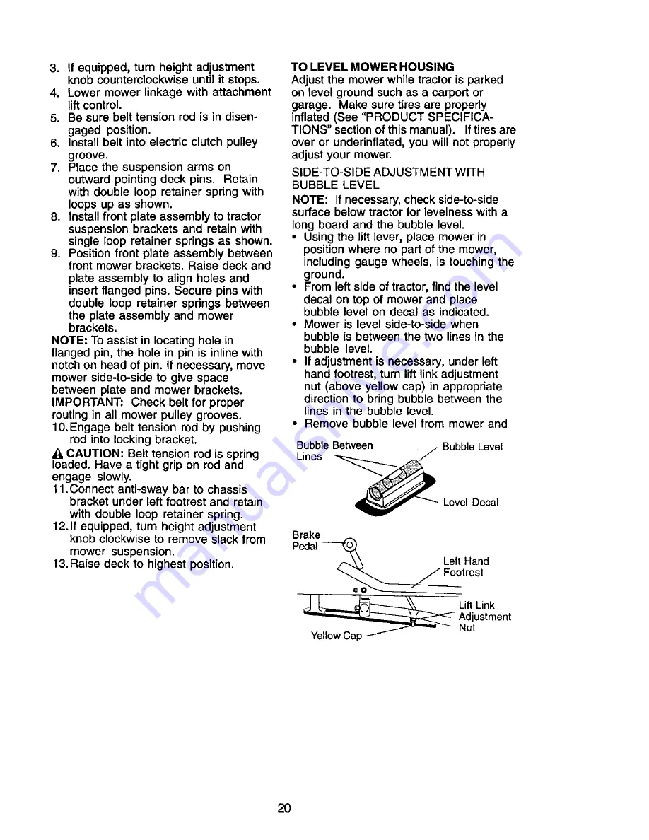 Craftsman 917.272247 Owner'S Manual Download Page 20