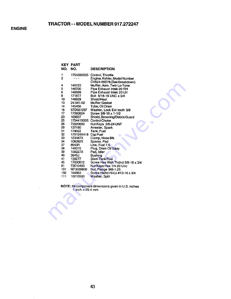 Craftsman 917.272247 Owner'S Manual Download Page 43