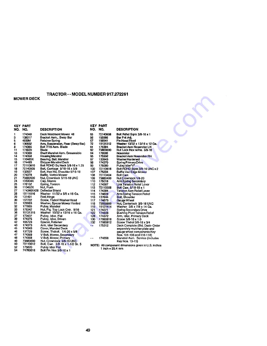 Craftsman 917.272261 Owner'S Manual Download Page 49