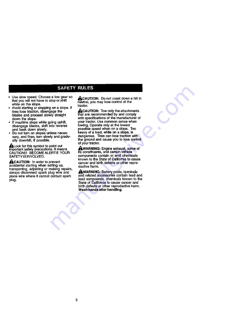 Craftsman 917.272262 Owner'S Manual Download Page 5