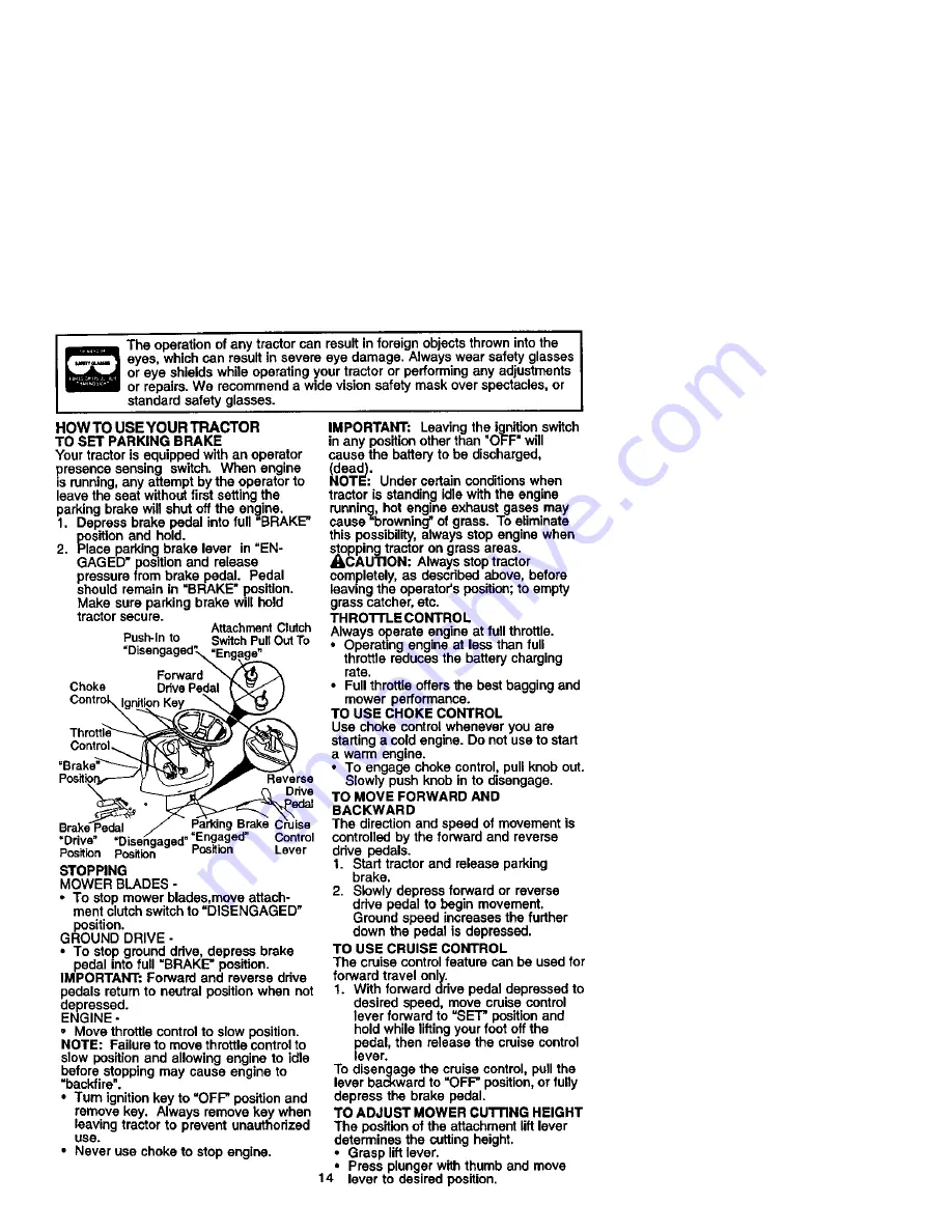 Craftsman 917.272262 Owner'S Manual Download Page 14