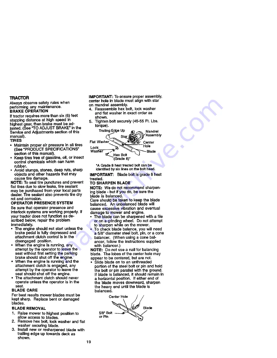 Craftsman 917.272262 Owner'S Manual Download Page 19