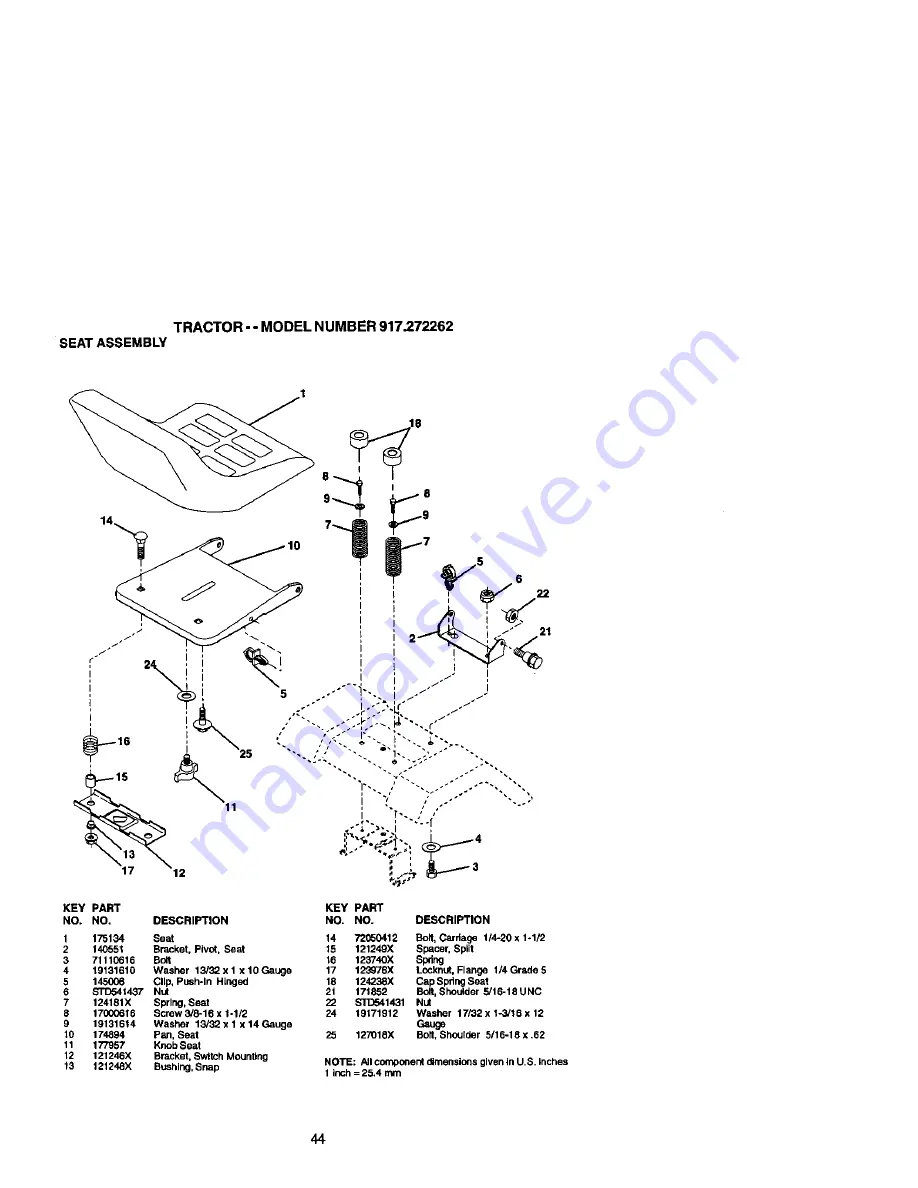 Craftsman 917.272262 Owner'S Manual Download Page 44