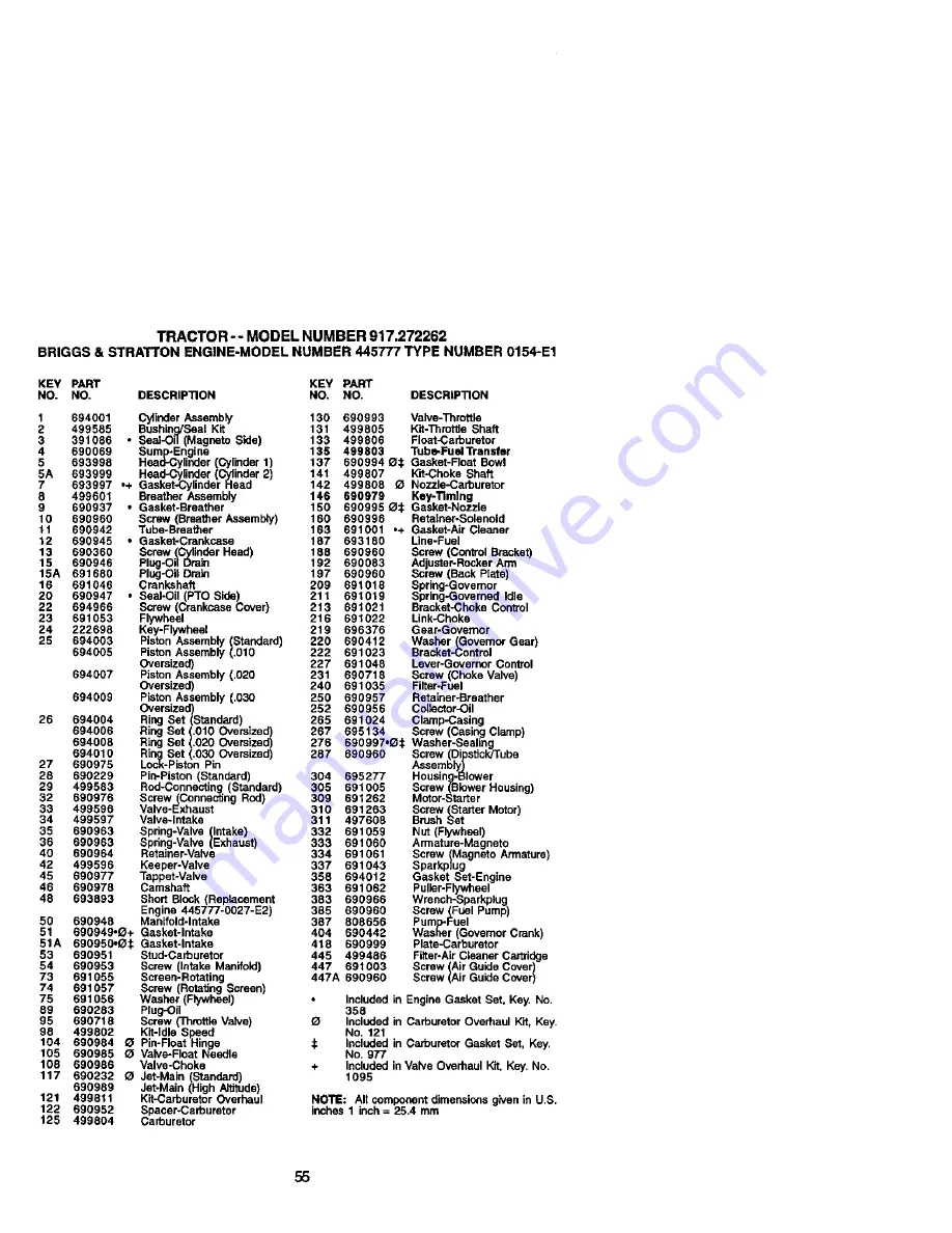 Craftsman 917.272262 Owner'S Manual Download Page 55