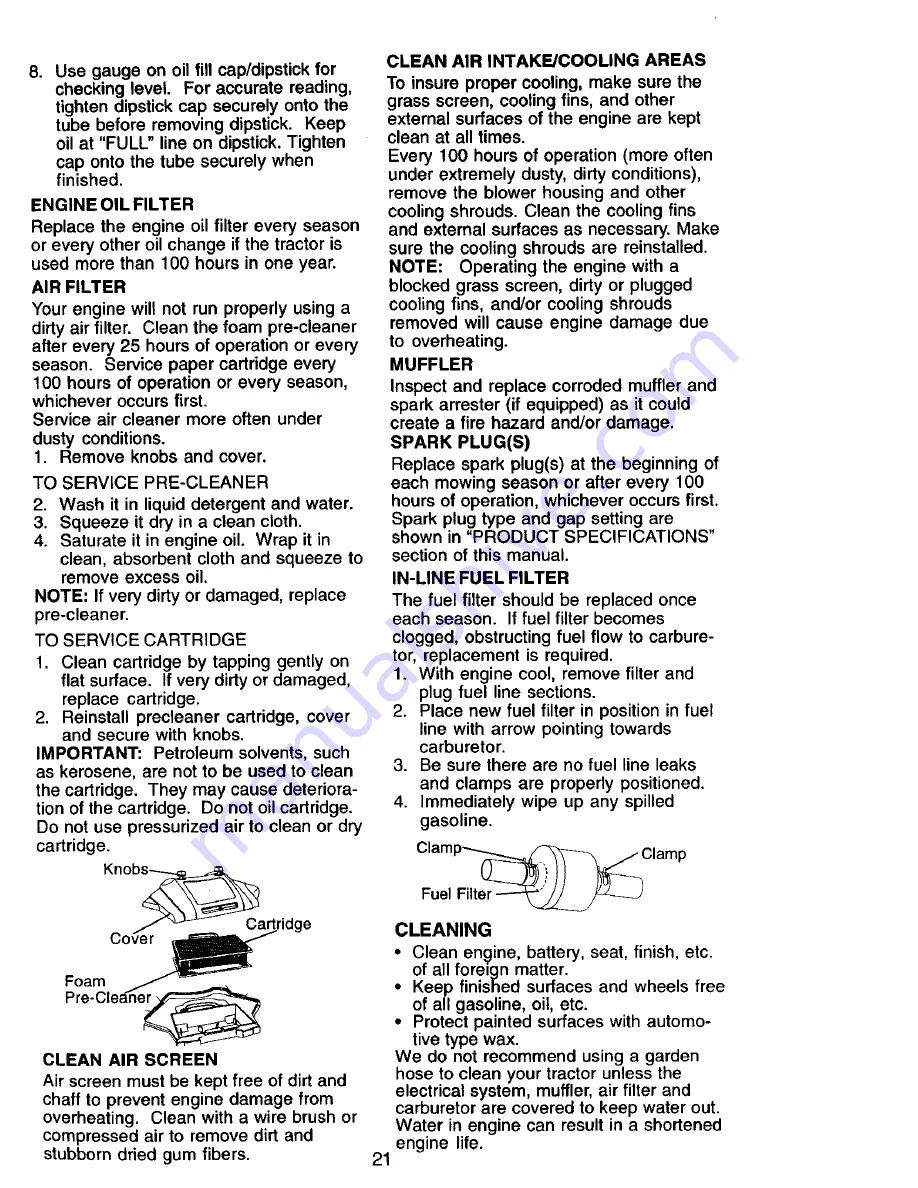 Craftsman 917.272264 Owner'S Manual Download Page 21