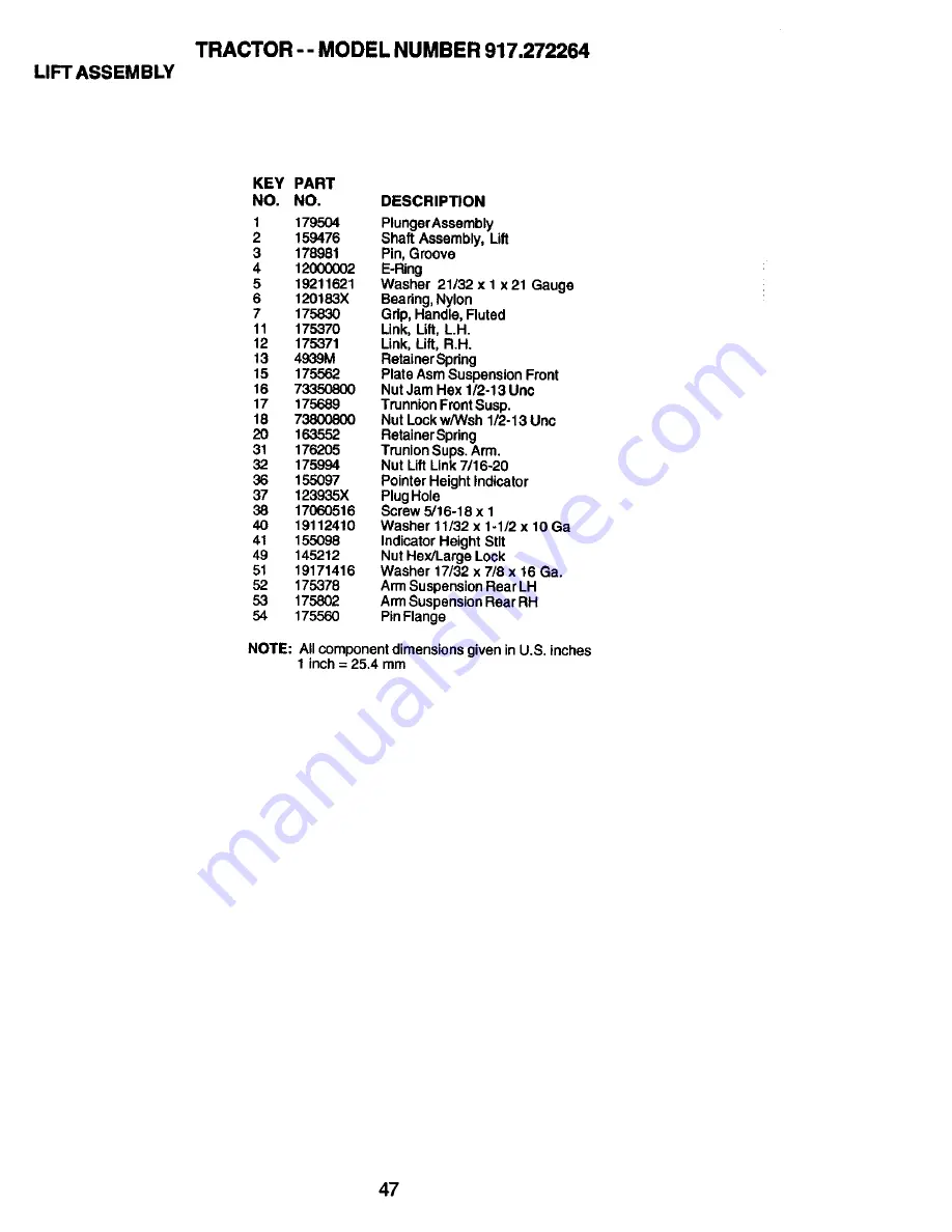 Craftsman 917.272264 Owner'S Manual Download Page 47