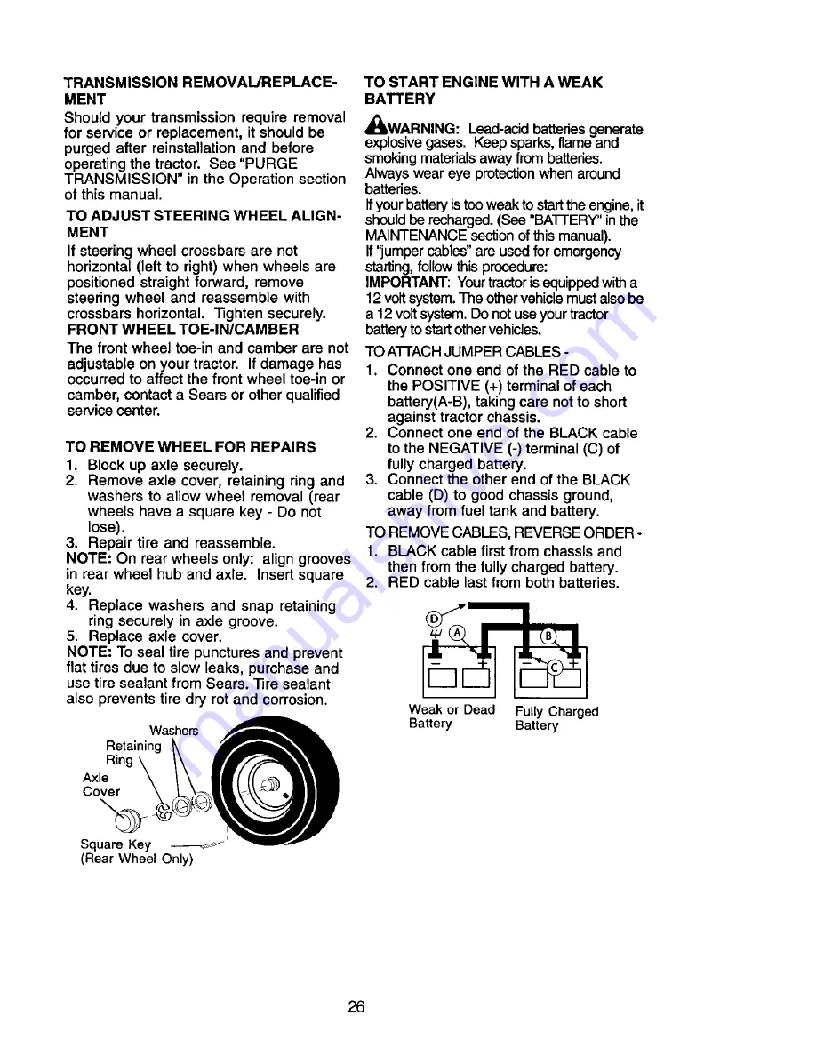 Craftsman 917.272265 Owner'S Manual Download Page 26