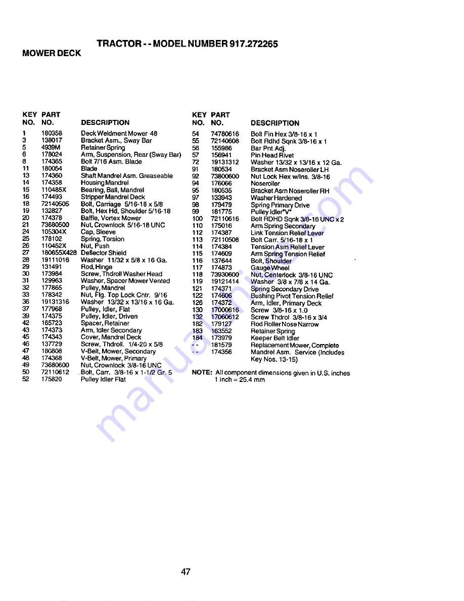 Craftsman 917.272265 Owner'S Manual Download Page 47