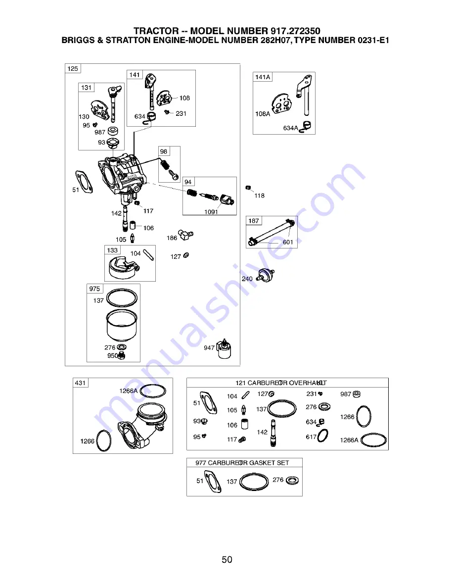 Craftsman 917.272350 Owner'S Manual Download Page 50