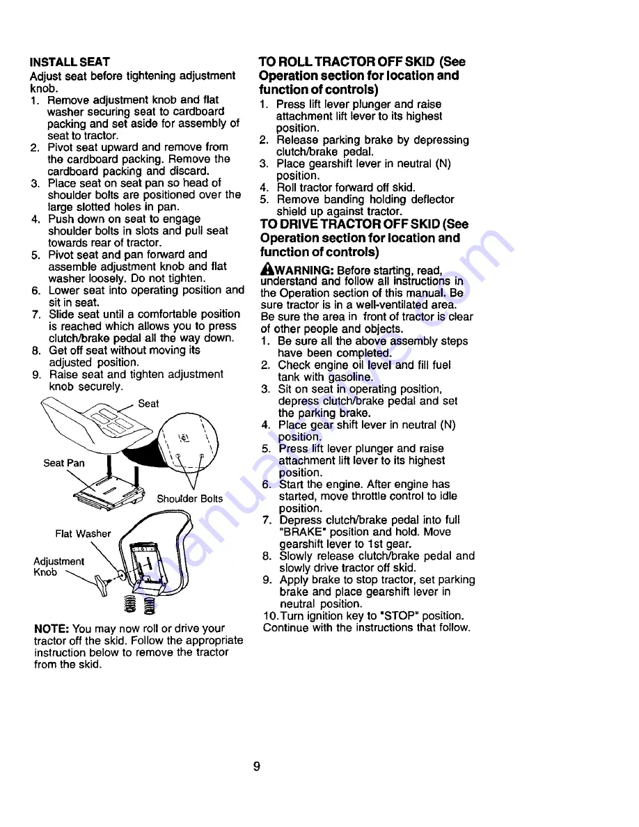 Craftsman 917.272450 Owner'S Manual Download Page 9