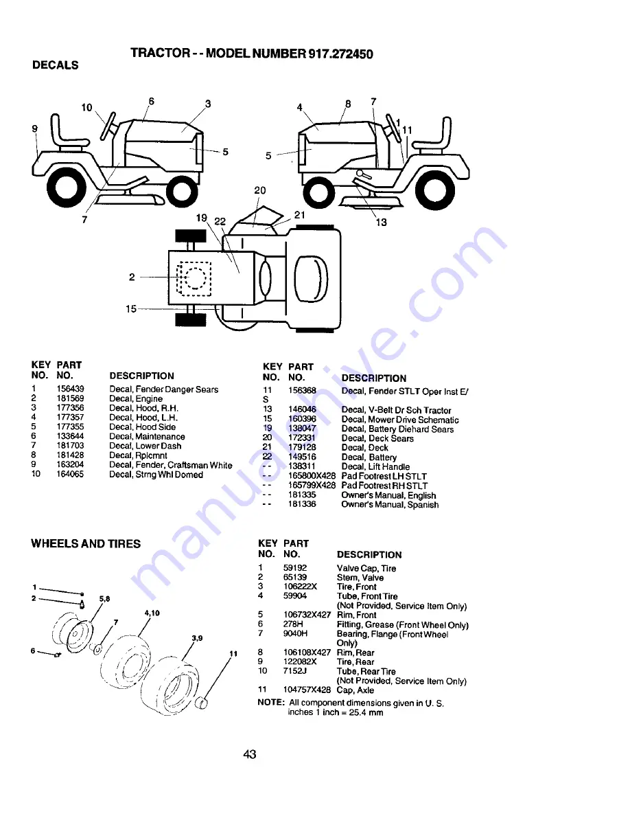 Craftsman 917.272450 Owner'S Manual Download Page 43