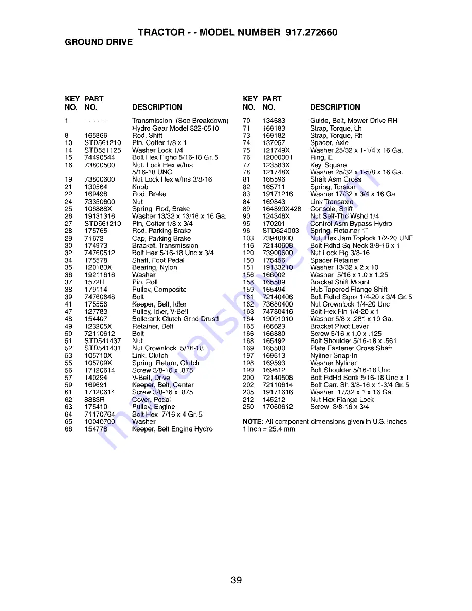 Craftsman 917.272660 Owner'S Manual Download Page 39