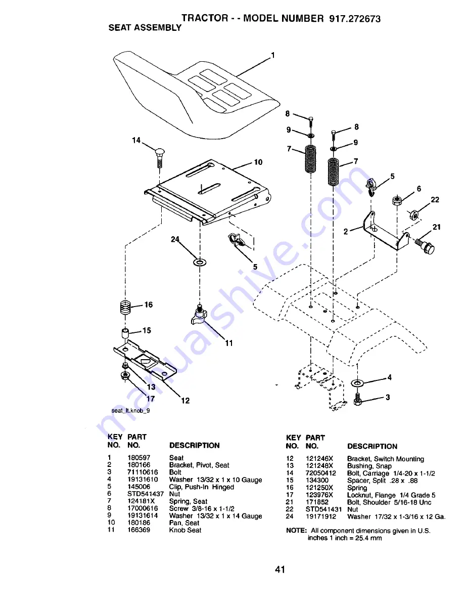 Craftsman 917.272673 Owner'S Manual Download Page 41