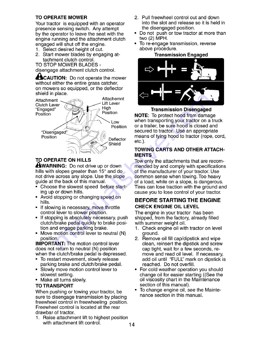 Craftsman 917.27268 Owner'S Manual Download Page 14