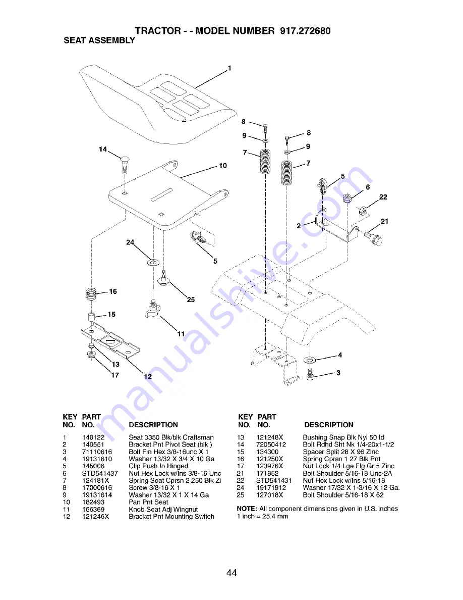 Craftsman 917.27268 Owner'S Manual Download Page 44