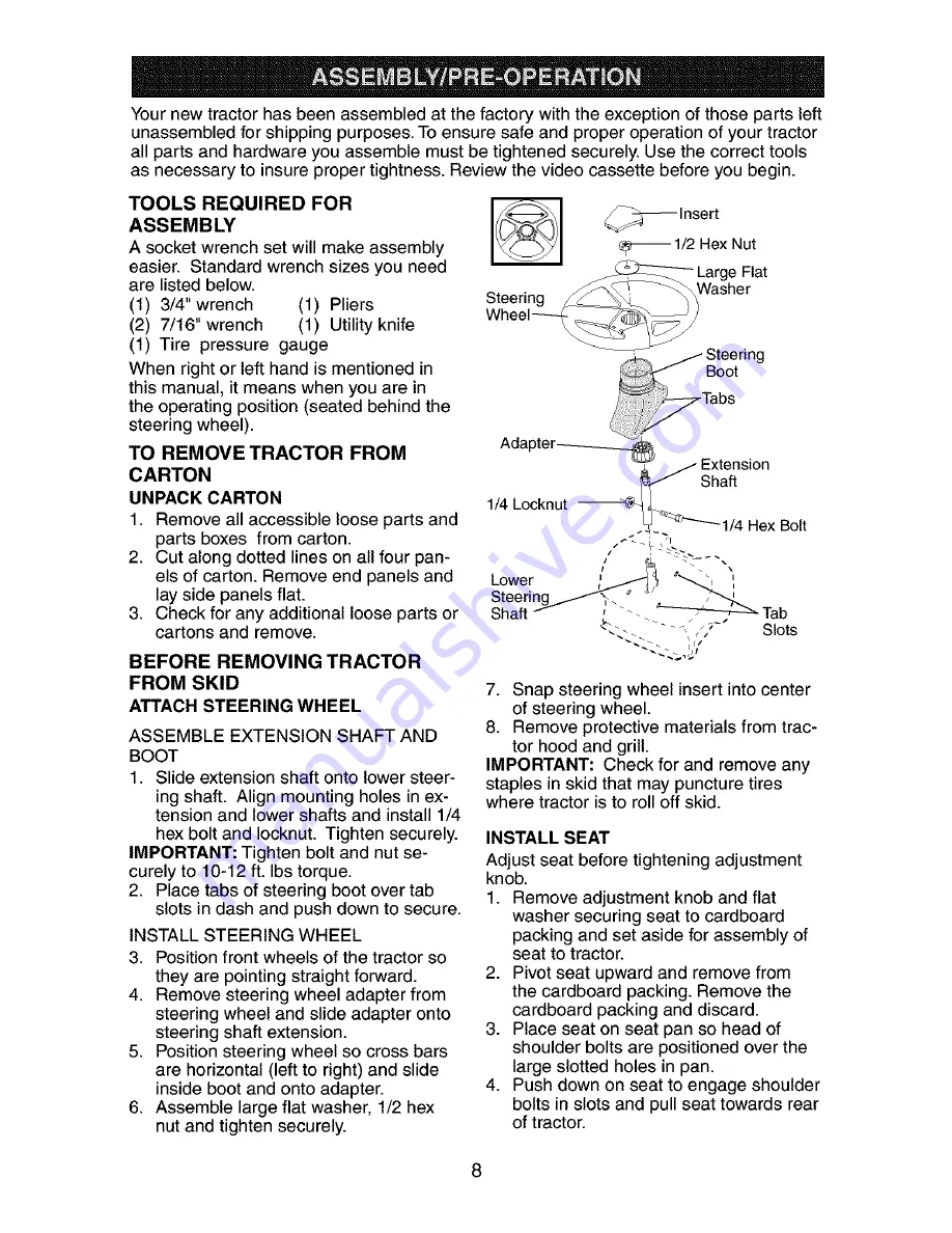 Craftsman 917.272754 Owner'S Manual Download Page 8