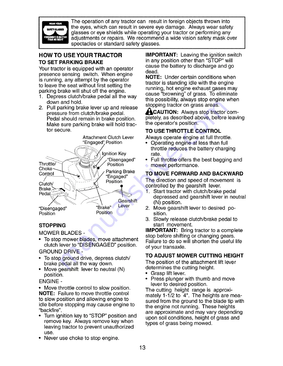 Craftsman 917.272754 Owner'S Manual Download Page 13