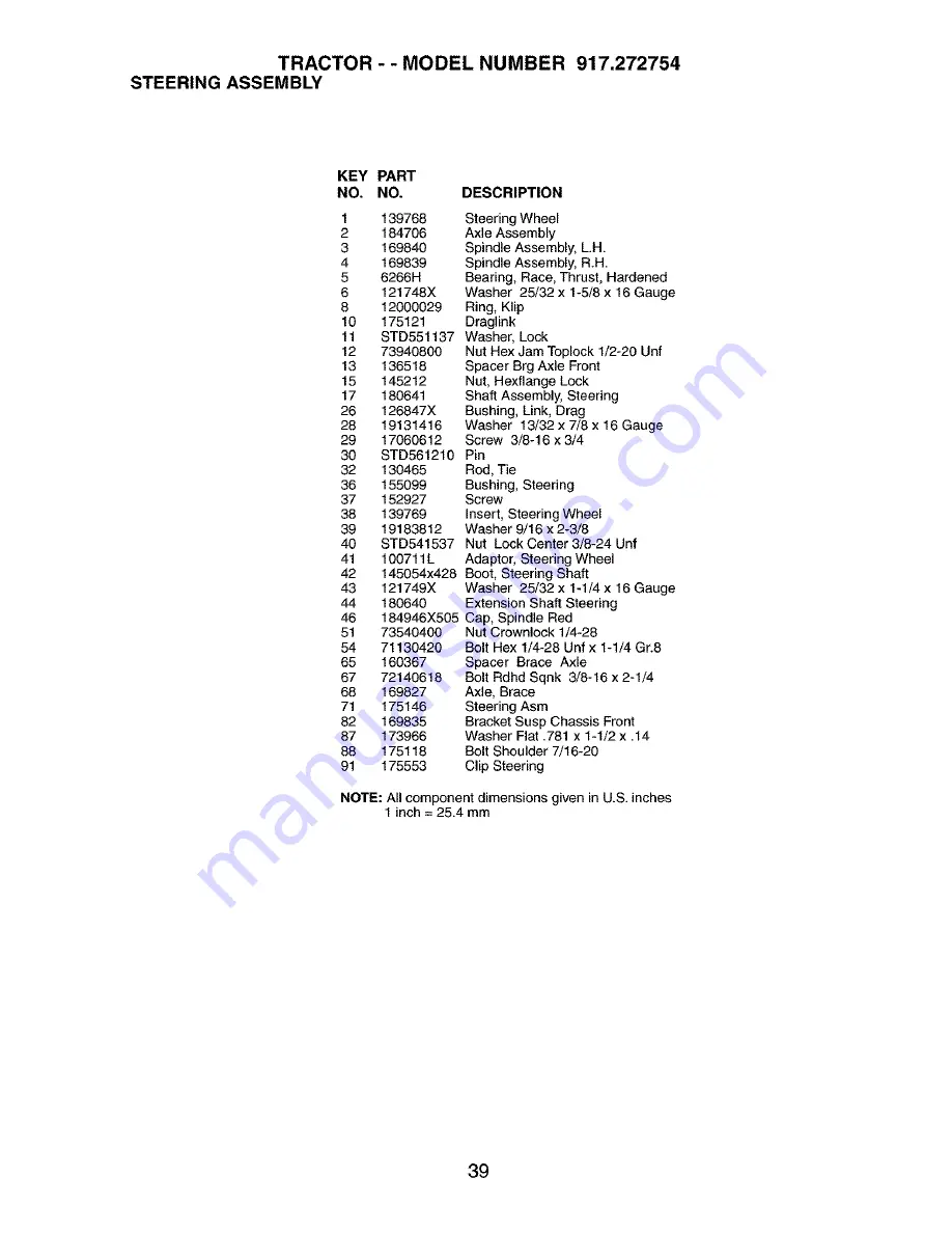 Craftsman 917.272754 Owner'S Manual Download Page 39