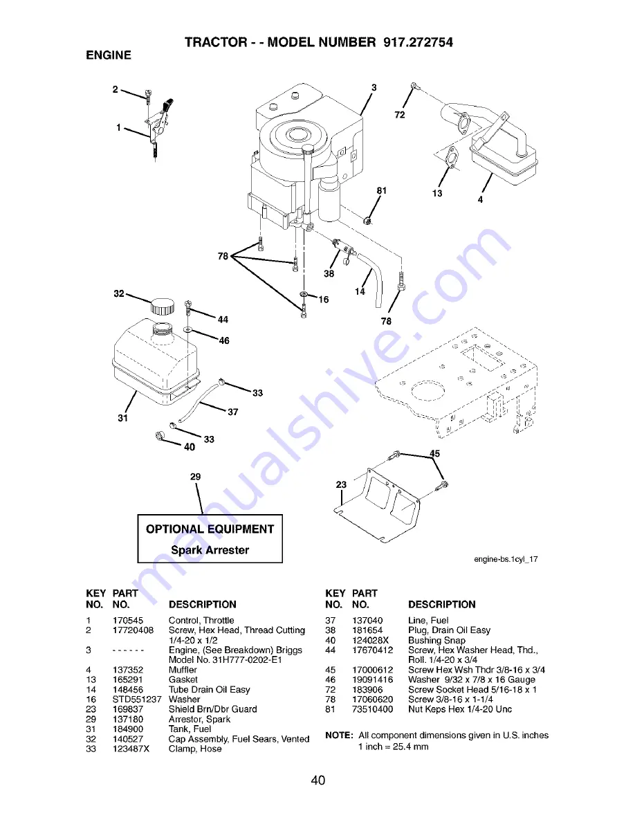 Craftsman 917.272754 Скачать руководство пользователя страница 40