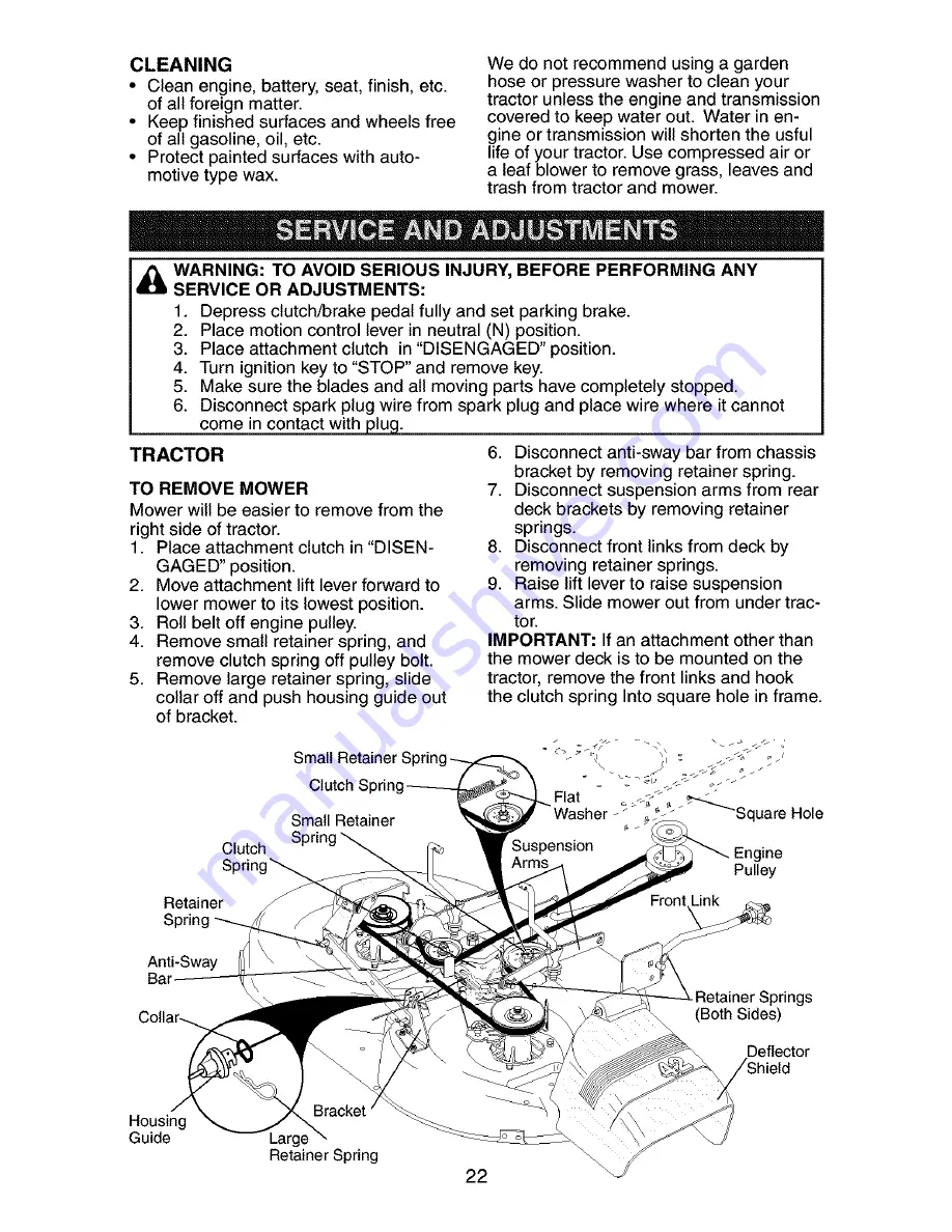 Craftsman 917.272760 Owner'S Manual Download Page 22