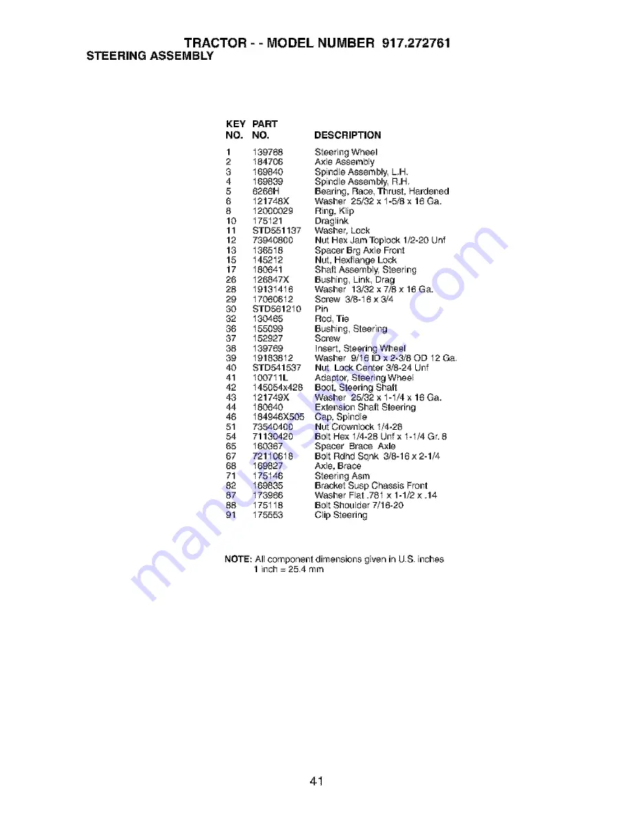 Craftsman 917.272761 Owner'S Manual Download Page 41