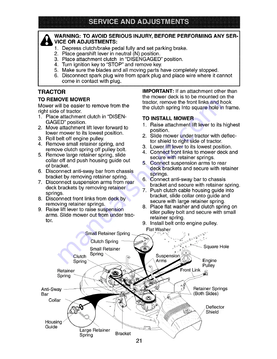 Craftsman 917.272930 Owner'S Manual Download Page 21