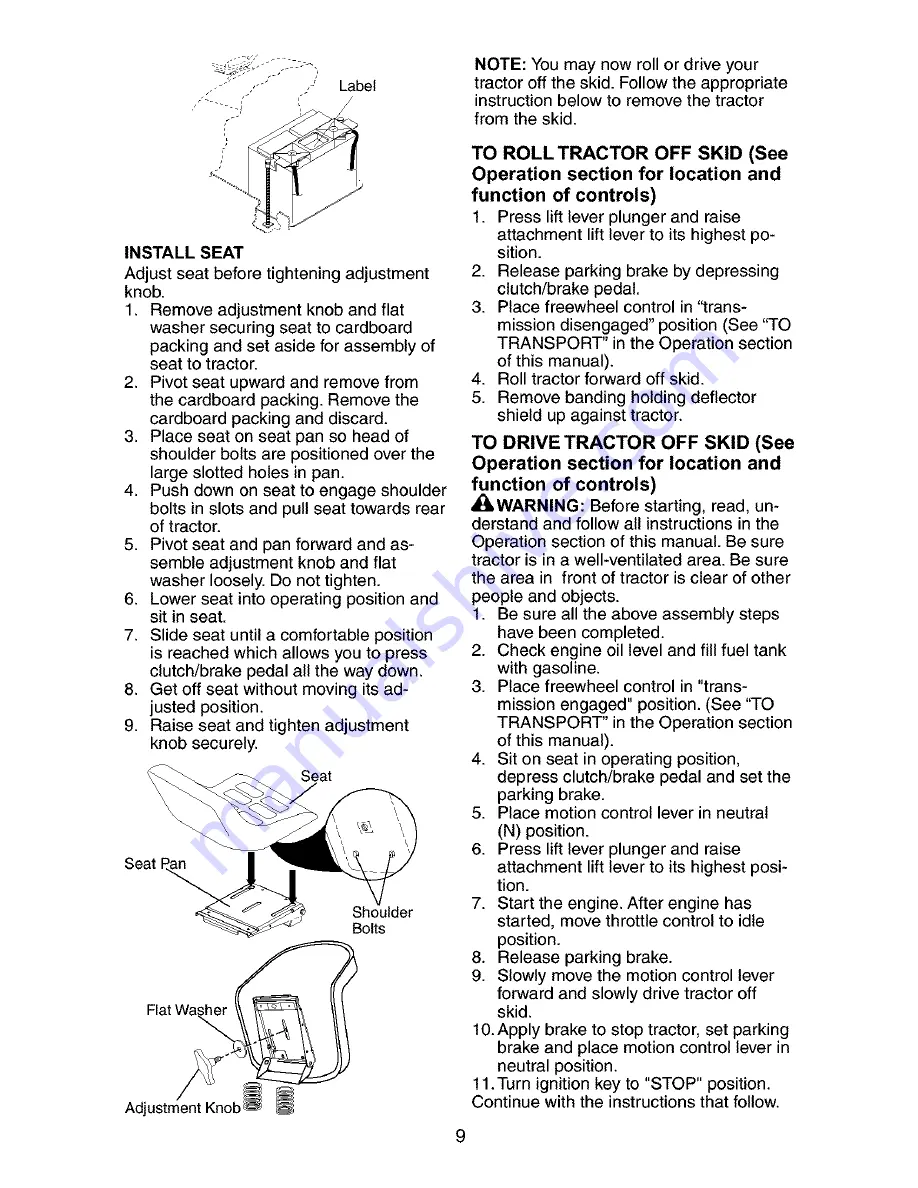 Craftsman 917.272941 Owner'S Manual Download Page 9