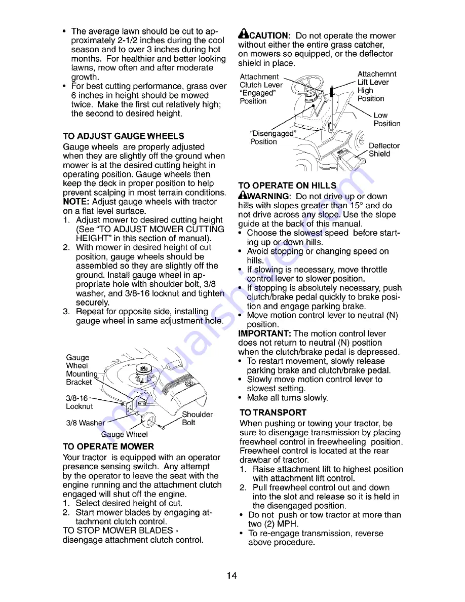 Craftsman 917.272941 Owner'S Manual Download Page 14