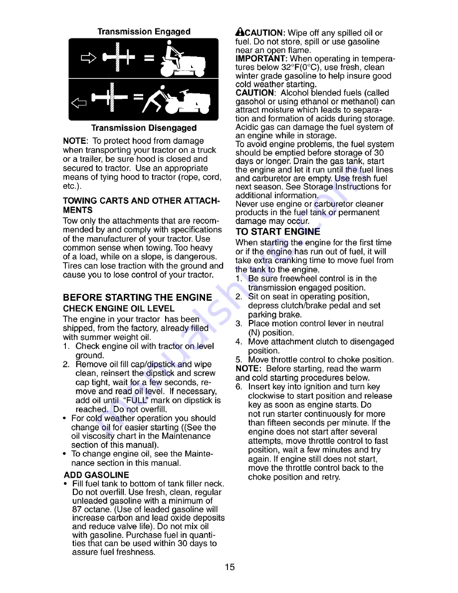 Craftsman 917.272941 Owner'S Manual Download Page 15