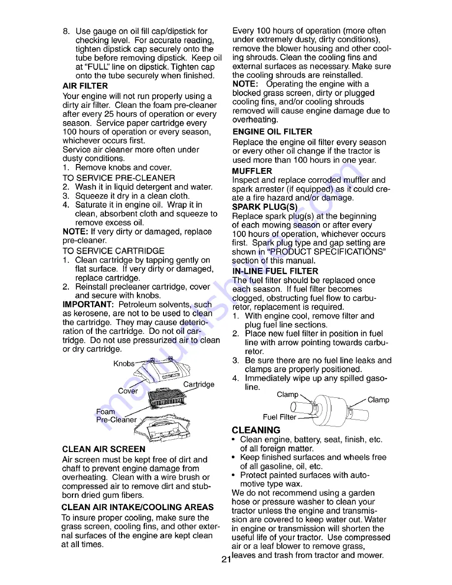 Craftsman 917.272941 Owner'S Manual Download Page 21